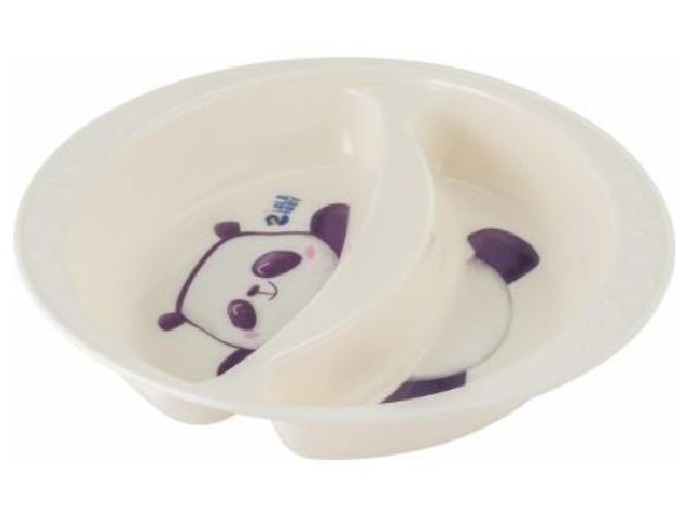 Тарелка двухсекционная Lalababy Play with Me Panda 1109